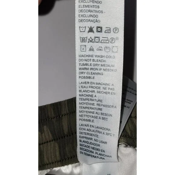 Levis XS Camouflage Jogger Pants Elastic Waistband & Cuffs - Picture 7 of 8